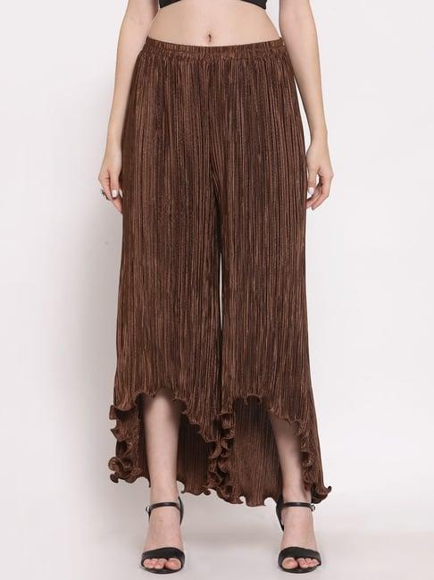 lela brown mid rise palazzos