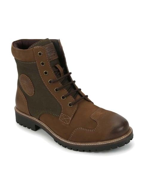 royal enfield men's brown boots