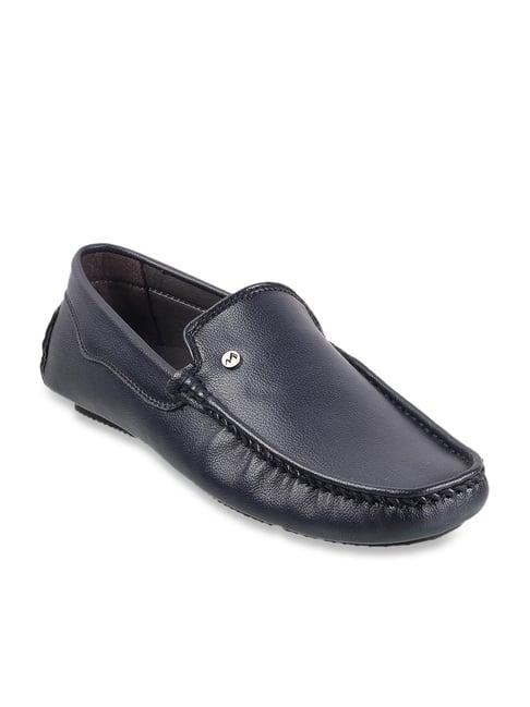 metro men's blue casual loafers