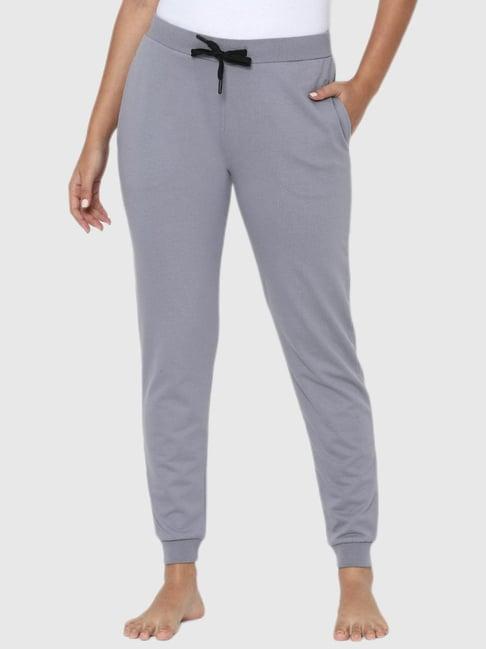 allen solly grey regular fit trackpants