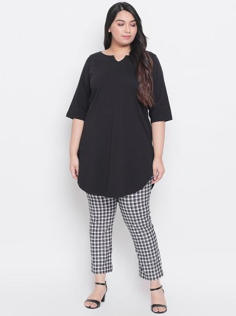 amydus black curves fit tunic