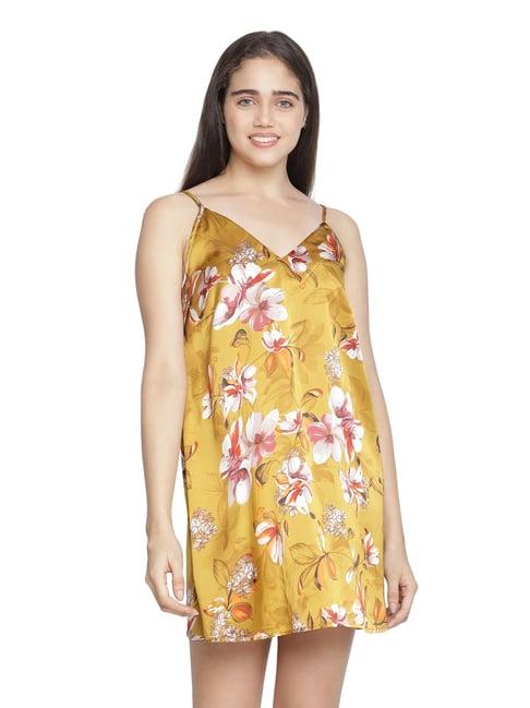 oxolloxo yellow printed night dress