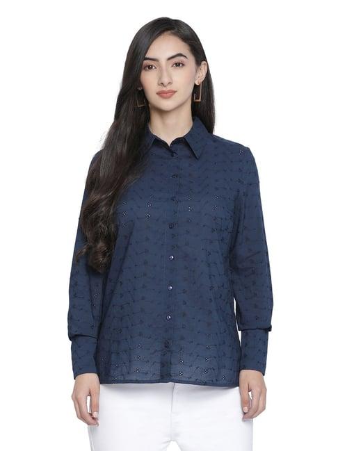 oxolloxo navy cotton shirt