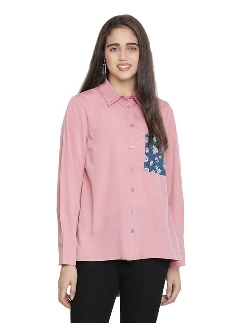 oxolloxo pink printed shirt