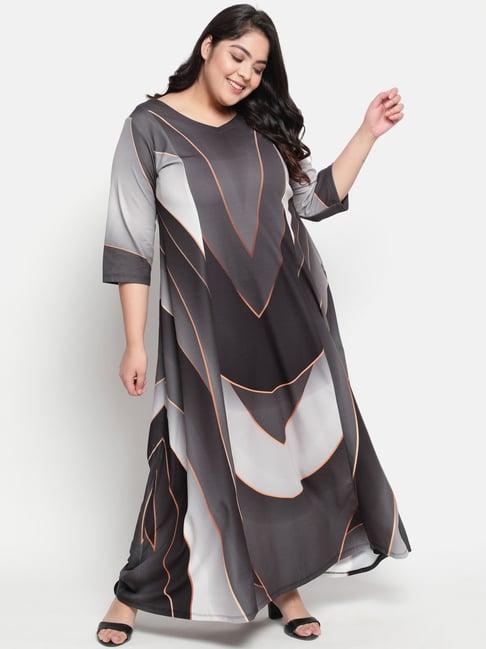 amydus grey printed dress