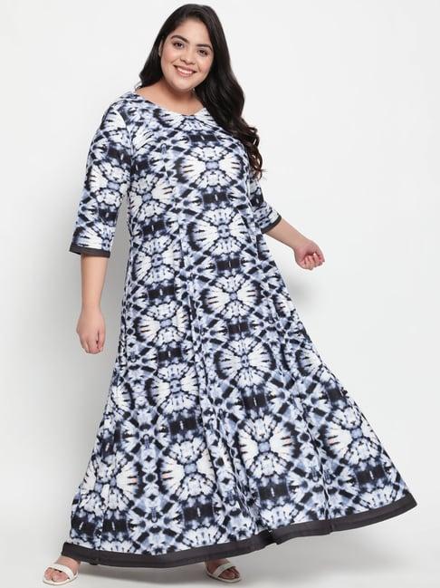 amydus blue printed dress