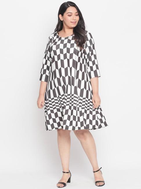 amydus black printed dress