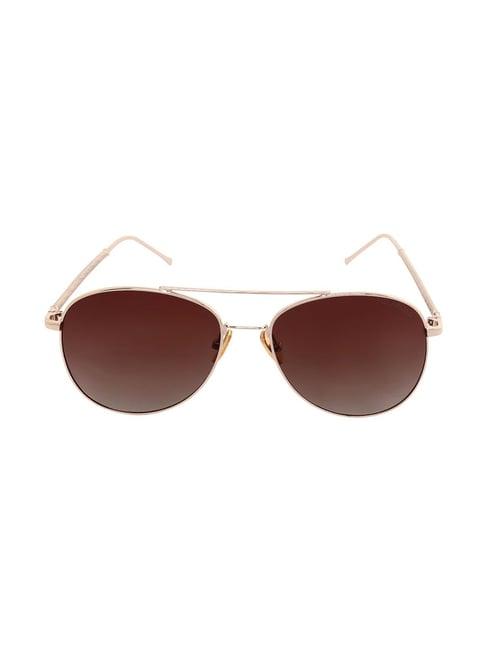 giordano brown aviator unisex sunglasses