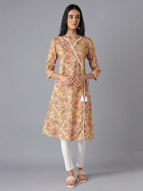 aurelia brown angrakha kurta