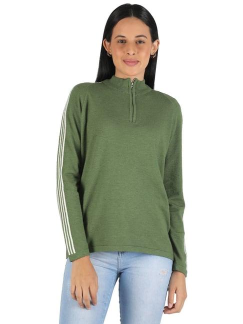 monte carlo green full sleeves pullover