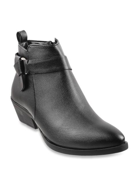 mochi women's black casual booties