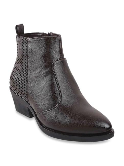 metro women's brown casual booties