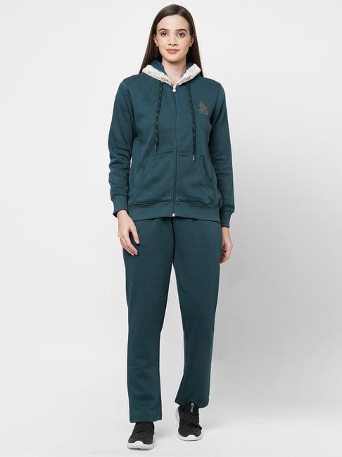 sweet dreams teal hooded sweatshirt & trackpants set