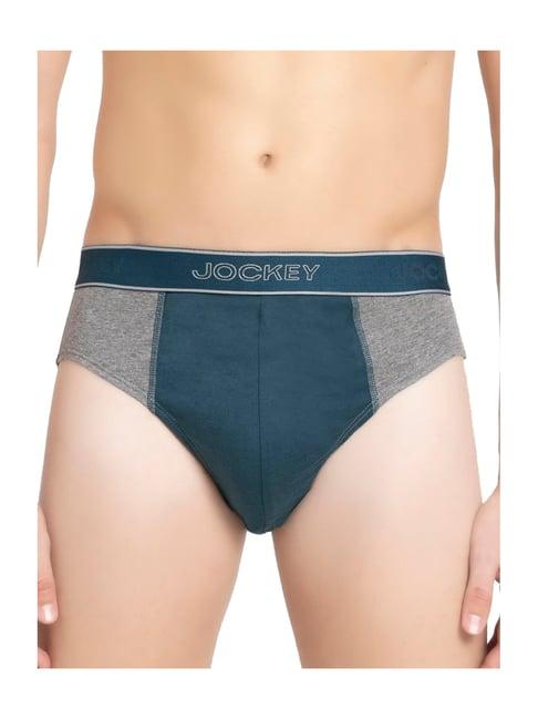 jockey 1011 grey melange super combed cotton briefs with stay fresh properties