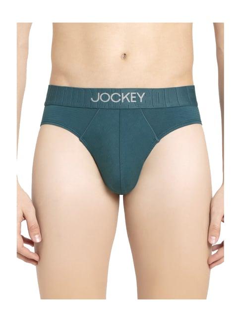 jockey coral blue exposed waistband pima cotton briefs