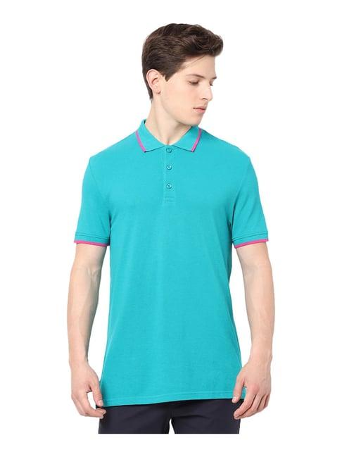 celio* turquoise polo t-shirt