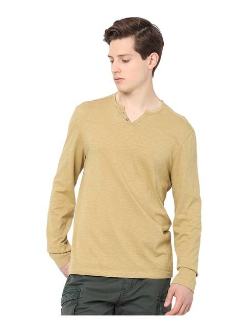 celio* beige crew t-shirt