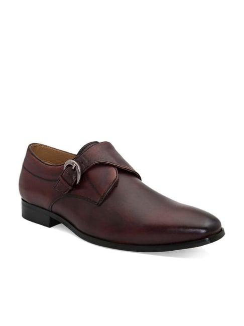 san frissco men's burgundy monk shoes