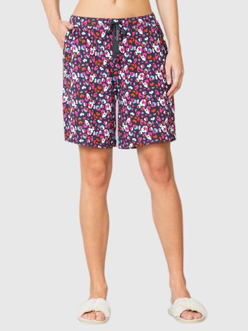 van heusen multicolored printed shorts