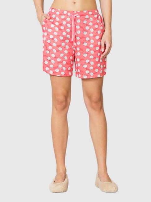 van heusen pink printed shorts