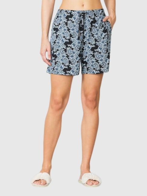 van heusen blue paisley shorts