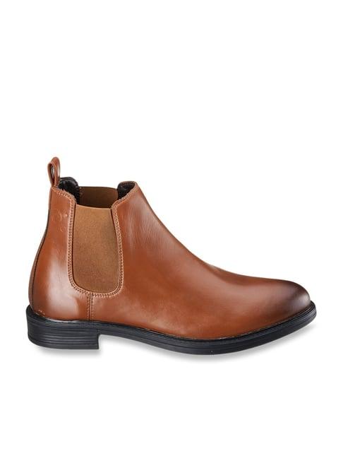 duke men's tan chelsea boots