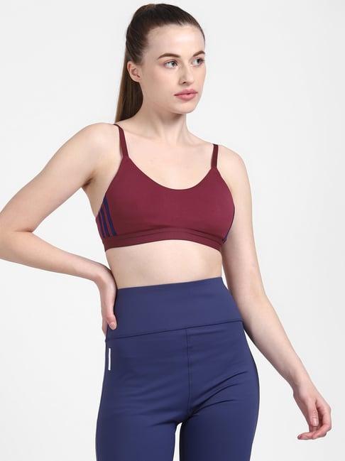 adidas maroon am 3s sports bra