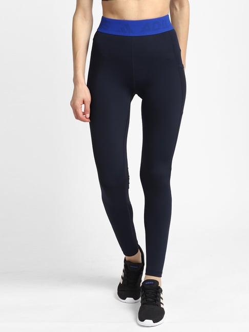 adidas blue tf l 3 bar t tights