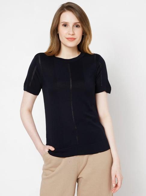 vero moda navy regular fit top