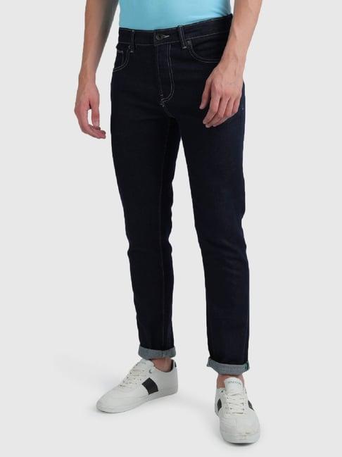 united colors of benetton navy slim fit jeans