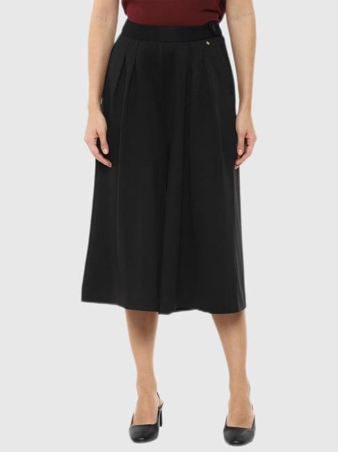 van heusen black flared fit culottes