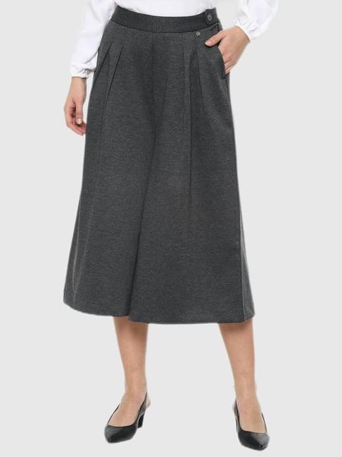 van heusen grey flared fit culottes