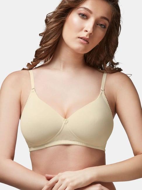 trylo-oh-so-pretty you! beige non wired padded t-shirt bra