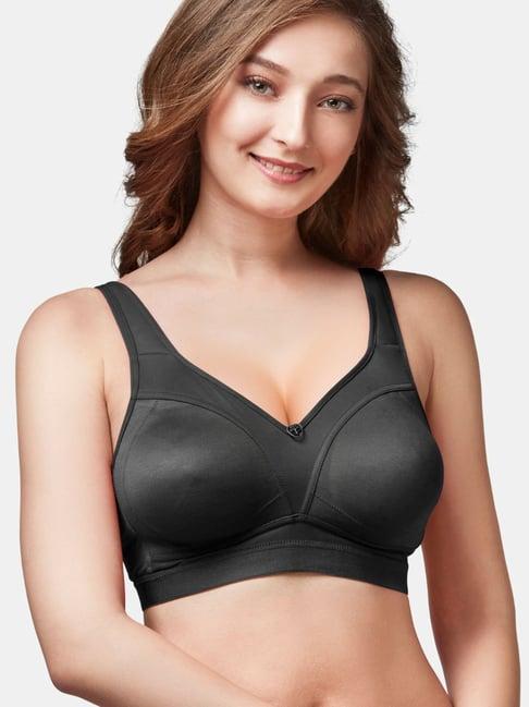 trylo-oh-so-pretty you! black non wired non padded minimizer bra