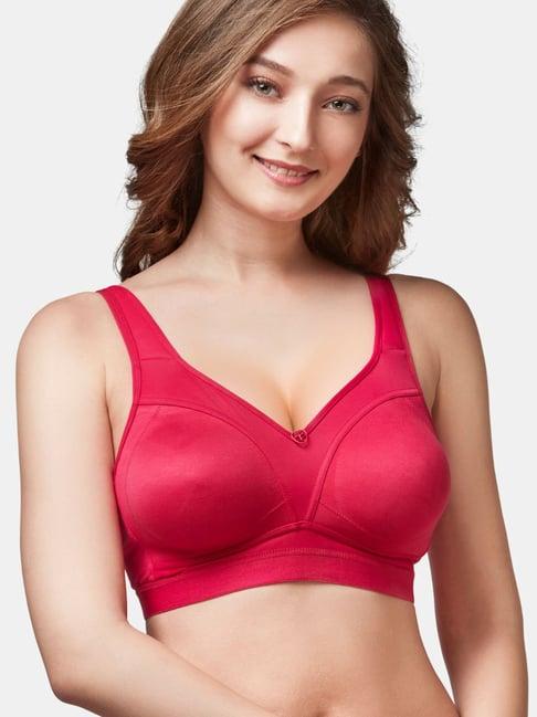 trylo-oh-so-pretty you! red non wired non padded minimizer bra