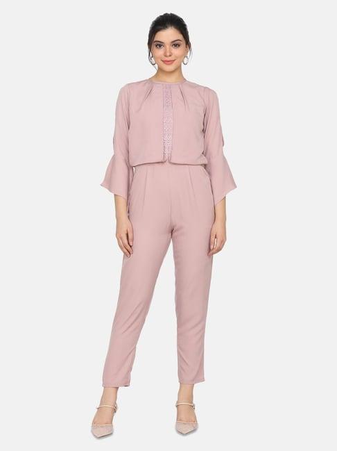 eavan pink full length jumpsuit