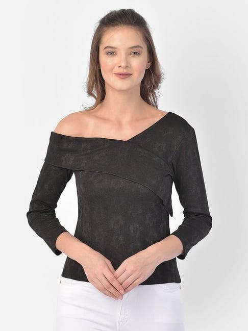 eavan black slim fit top