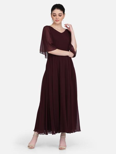 eavan brown maxi dress