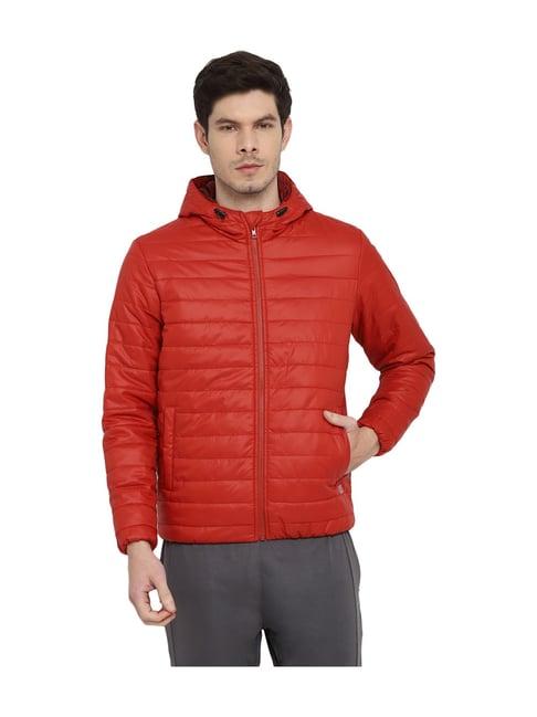 furo by red chief red full sleeves hooded jacket