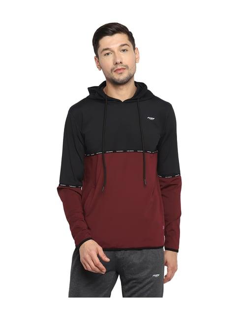 furo by red chief maroon cotton hoodie