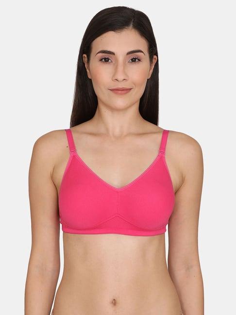 zivame fuchsia non wired non padded full coverage bra