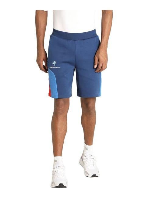 puma bmw motorsport blue regular fit shorts