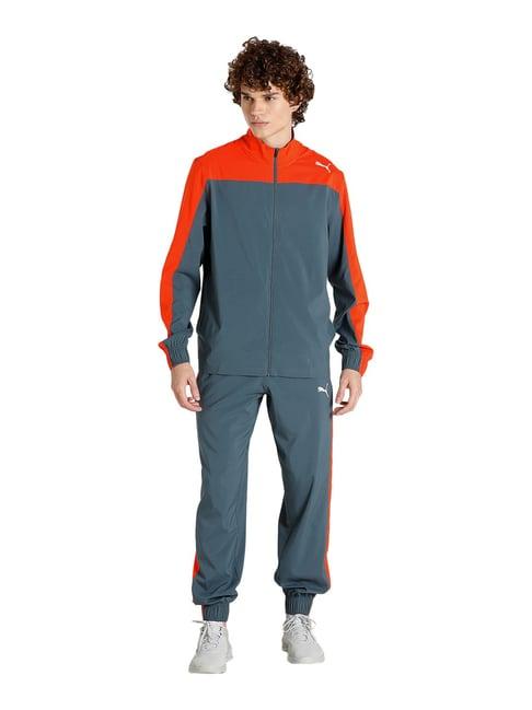 puma favourite grey regular fit tracksuit