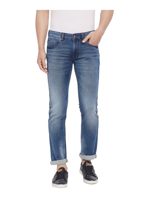 duke light blue lightly washed jeans