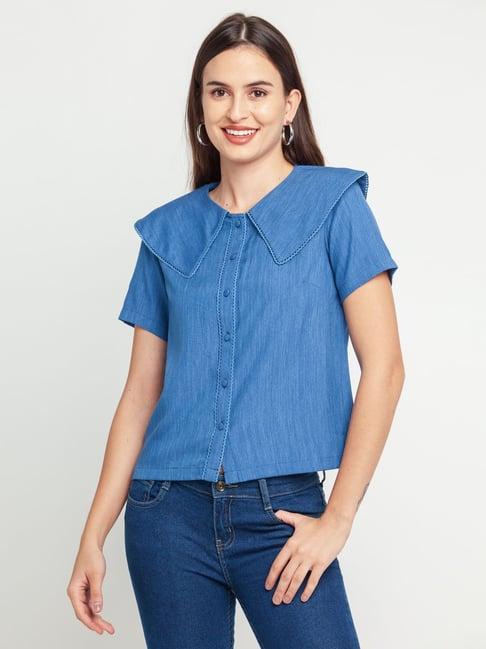 zink london blue straight fit top