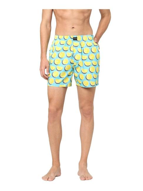 jack & jones tanager turquoise printed boxers