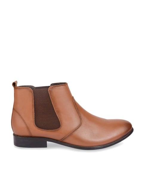 regal men's tan chelsea boots