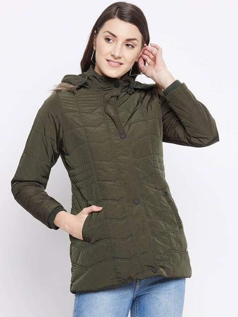 duke olive quilted jacket