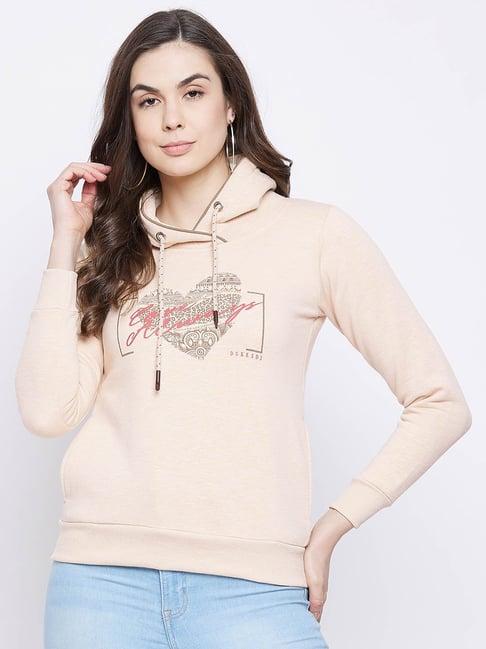 duke beige printed sweatshirt