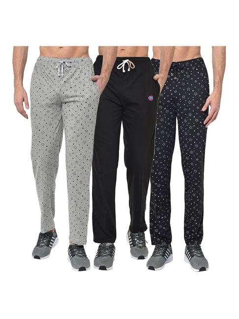 vimal jonney multicolor regular fit trackpants - pack of 3